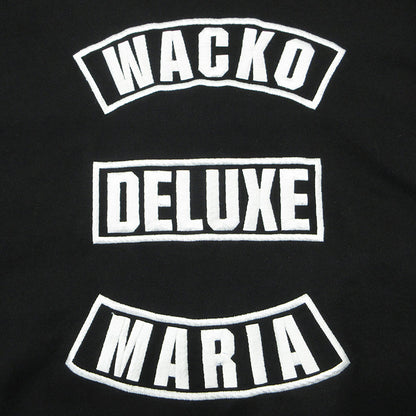 WACKOMARIA | ワコマリア × DELUXE デラックス ロゴ刺繍長袖スウェットシャツ 24ss スウェット 24SDWM2000 ブラック サイズ：L【三重本店】