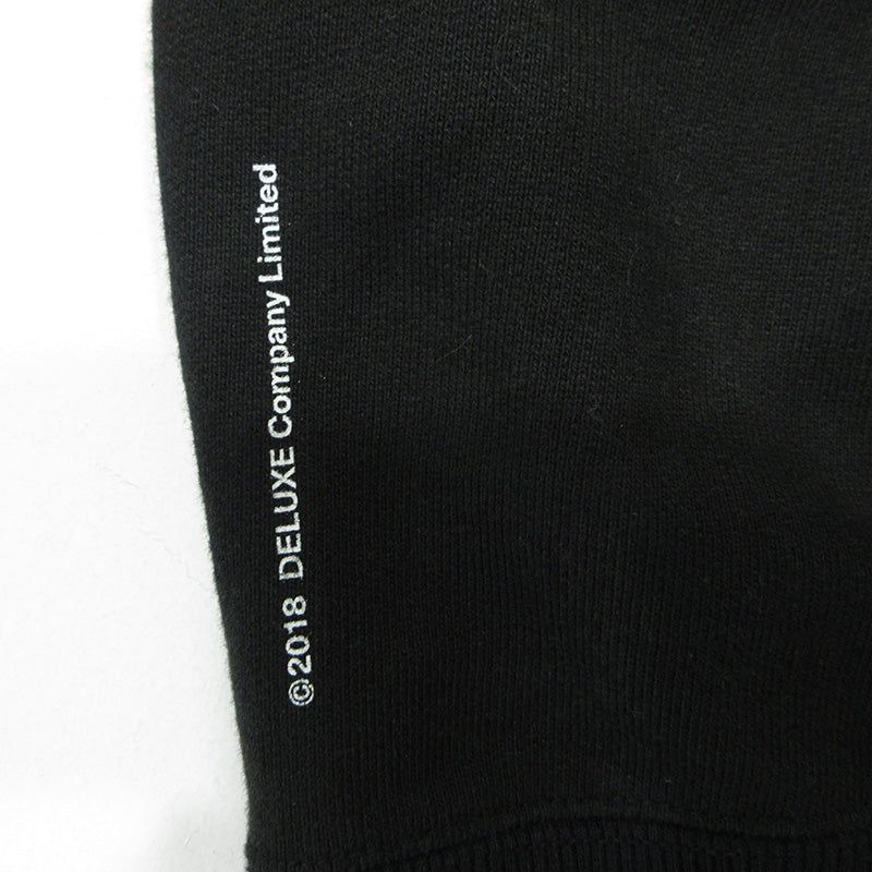 WACKOMARIA | ワコマリア × DELUXE デラックス ロゴ刺繍長袖スウェットシャツ 24ss スウェット 24SDWM2000 ブラック サイズ：L【三重本店】