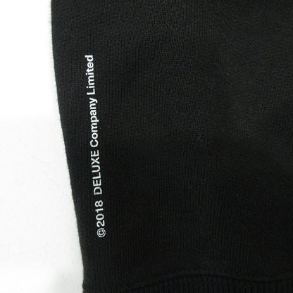WACKOMARIA | ワコマリア × DELUXE デラックス ロゴ刺繍長袖スウェットシャツ 24ss スウェット 24SDWM2000 ブラック サイズ：L【三重本店】