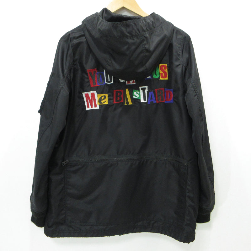 HYSTERIC GLAMOUR | ヒステリックグラマー YGMB刺繍 2WAYフーデッドジャケット その他アウター 01183AB06 ブラック サイズ：FreeSize【三重本店】