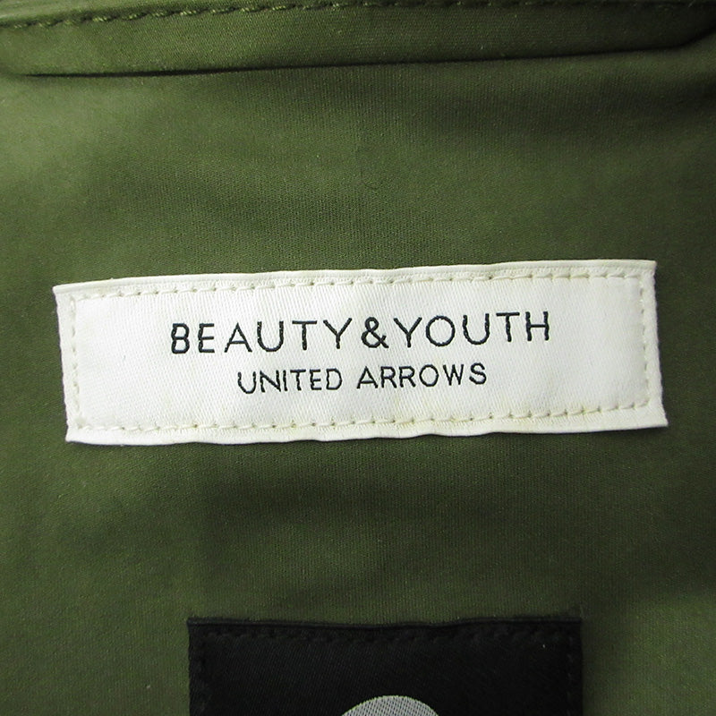 BEAUTY & YOUTH UNITED ARROWS | ビューティーアンドユースユナイテッドアローズ × KOMATSU コマツ スタンドカラーコート フィッシュテール その他アウター 1225-104-8196 カーキグリーン サイズ：M【三重本店】