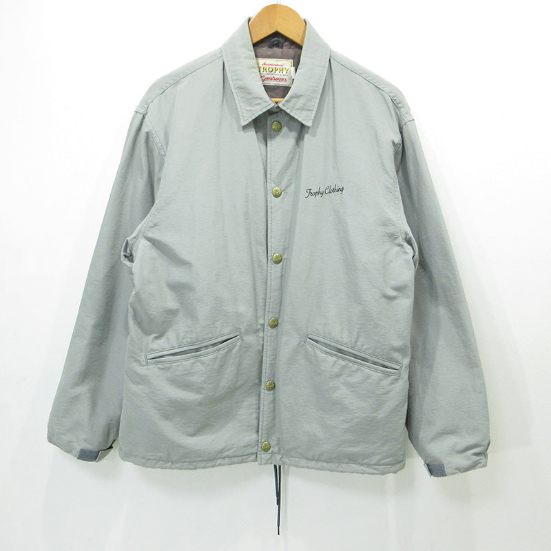 TROPHY CLOTHING | トロフィークロージング Warm Up Jacket ウォームアップジャケット ロゴ刺繍コーチジャケット その他アウター グレー サイズ：42【三重本店】