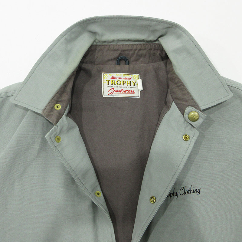 TROPHY CLOTHING | トロフィークロージング Warm Up Jacket ウォームアップジャケット ロゴ刺繍コーチジャケット その他アウター グレー サイズ：42【三重本店】