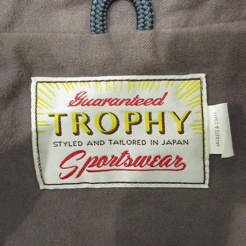 TROPHY CLOTHING | トロフィークロージング Warm Up Jacket ウォームアップジャケット ロゴ刺繍コーチジャケット その他アウター グレー サイズ：42【三重本店】