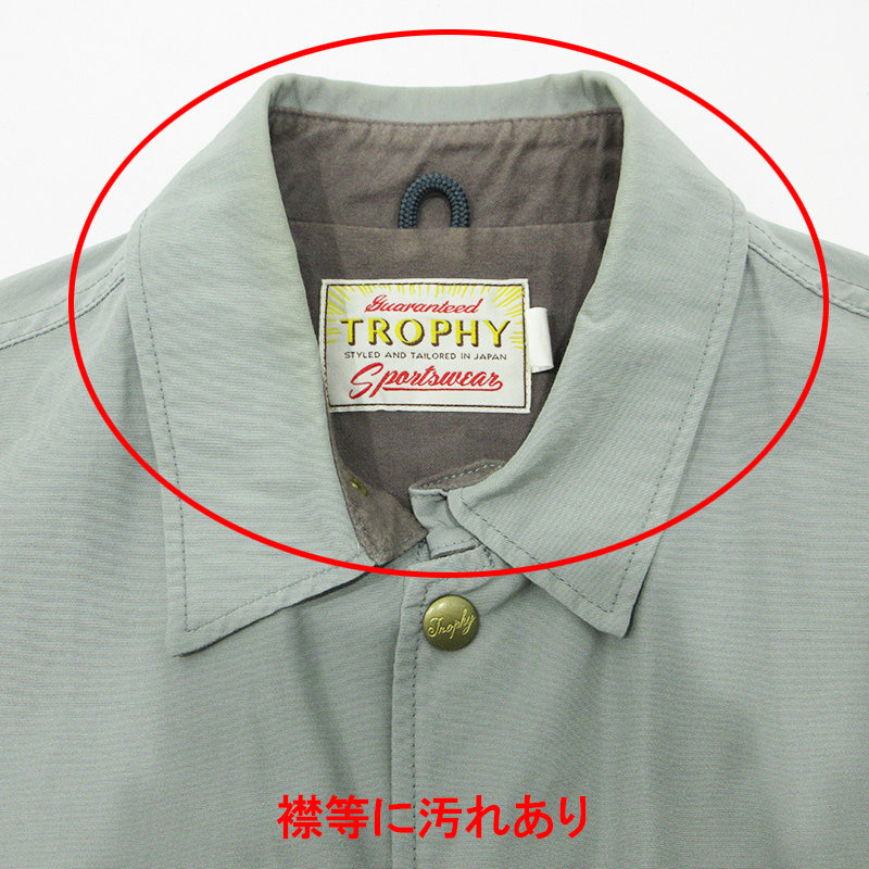 TROPHY CLOTHING | トロフィークロージング Warm Up Jacket ウォームアップジャケット ロゴ刺繍コーチジャケット その他アウター グレー サイズ：42【三重本店】