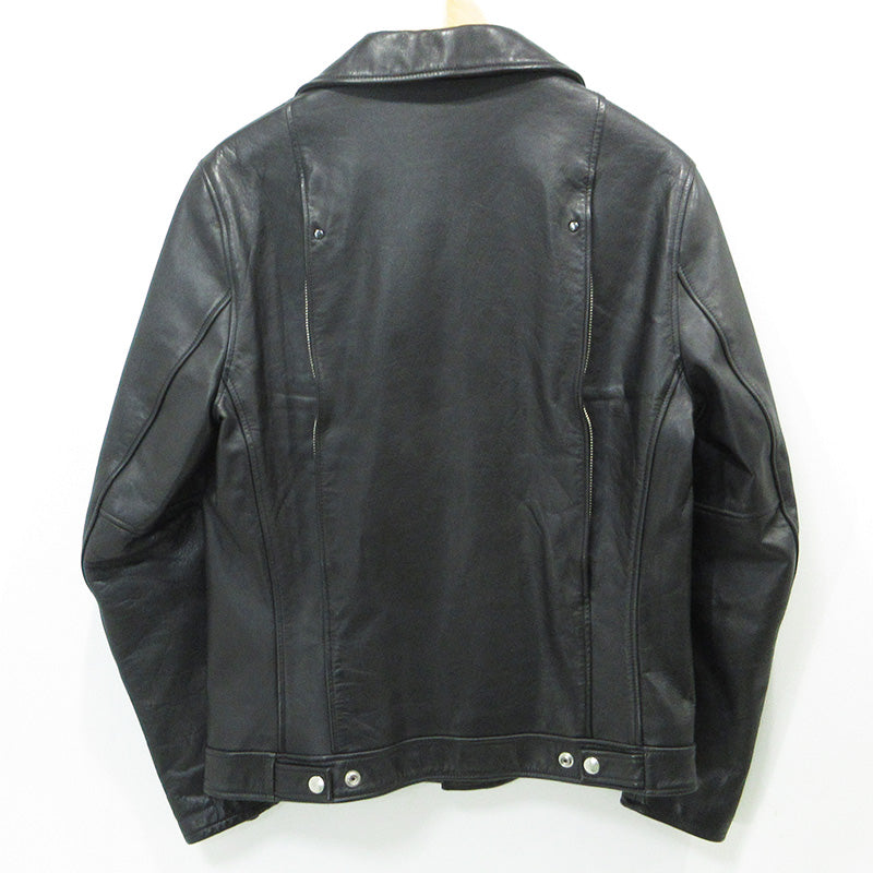 ALSO | オルソー カウレザーダブルライダースジャケット レザー 234001C ブラック サイズ：2【三重本店】