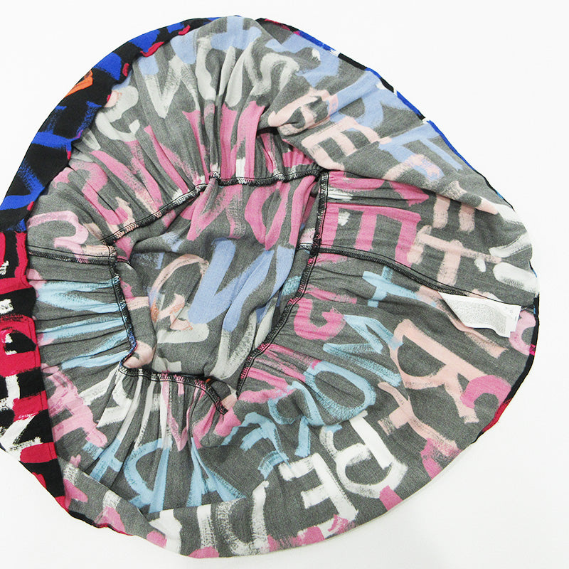 Desigual | デジグアル メッセージショートチュニックワンピース 総柄 ロゴプリント ワンピース 22WWVW10 ブラック マルチカラー サイズ：XL【三重本店】