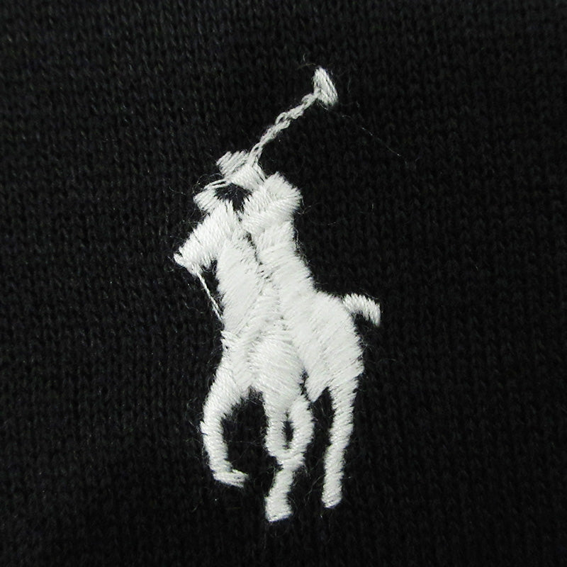 RALPH LAUREN | ラルフローレン × RON HERMAN ロンハーマン別注 SWEAT HOODIE ロゴ刺繍スウェットフーディー バックプリント裏起毛長袖パーカー パーカー 710891321002 ブラック サイズ：XL【三重本店】