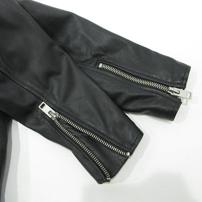 DIESEL | ディーゼル SOLOVE シープスキンダブルライダースレザージャケット 襟3WAYロゴワッペンレザージャケット レザー 00SUDC-L-SOLOVE-OJAUW ブラック サイズ：S【三重本店】