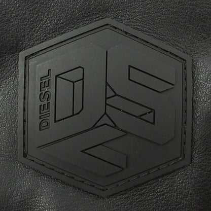 DIESEL | ディーゼル SOLOVE シープスキンダブルライダースレザージャケット 襟3WAYロゴワッペンレザージャケット レザー 00SUDC-L-SOLOVE-OJAUW ブラック サイズ：S【三重本店】
