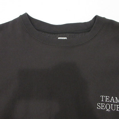 SEQUEL | シークエル CREW NECK SWEAT クルーネックスウェット ロゴ刺繍裏起毛長袖スウェットシャツ スウェット チャコールグレー サイズ：M【三重本店】