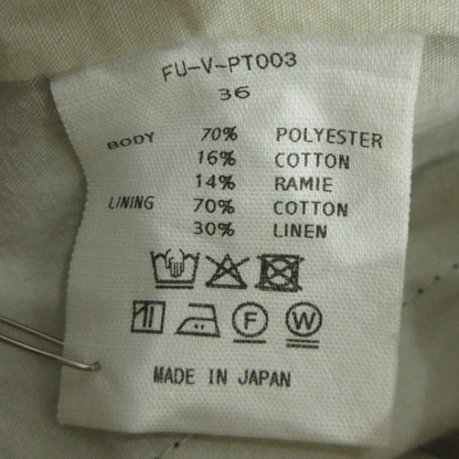 PLAID 2-TUCK TAPERED SLACKS パンツ FU-V-PT003 ブラック×ブラウン サイズ：36【三重本店】