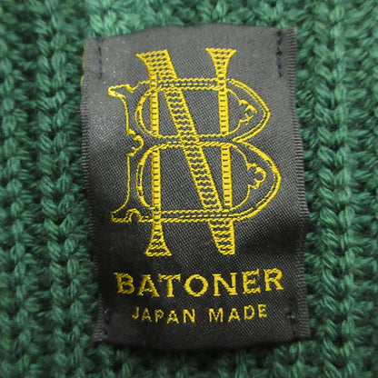 BATONER | バトナー Vネックウールカーディガン カーディガン BN-21FM-027 グリーン サイズ：2【三重本店】