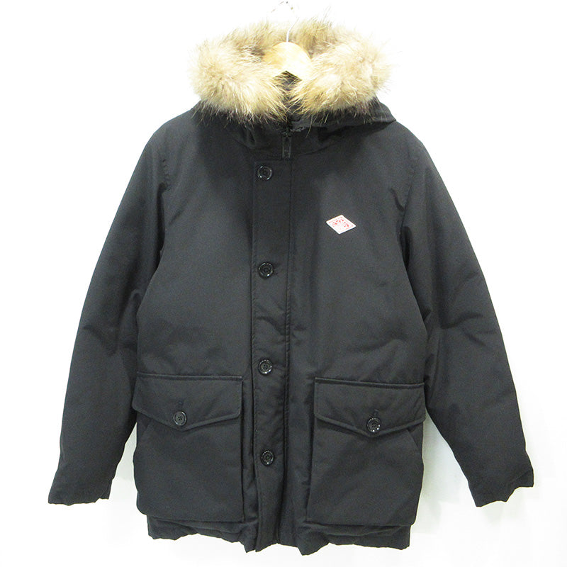 Danton | ダントン タッサーダウンジャケット フード2WAYロゴワッペンダウンジャケット ダウンジャケット 19A-FA-002 JD-8535 ブラック サイズ：40【三重本店】