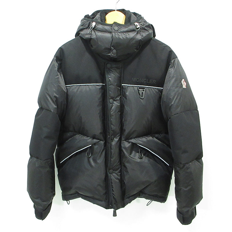 MONCLER | モンクレール GRENOBLE グルノーブル ALBIEZ アルビエツ 襟2WAY撥水ダウンジャケット 防風 ダウンジャケット J20971A00009 ブラック サイズ：1【三重本店】