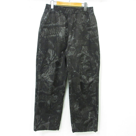 Private brand by S.F.S | プライベートブランドバイエスエフシー RIPSTOP REALTREE CAMO OPEN HEM PANTS リップストップリアルツリーカモオープンヘムパンツ 総柄イージーパンツ ベンチレーション パンツ ブラック系 チャコールグレー サイズ：FreeSize【三重本店】