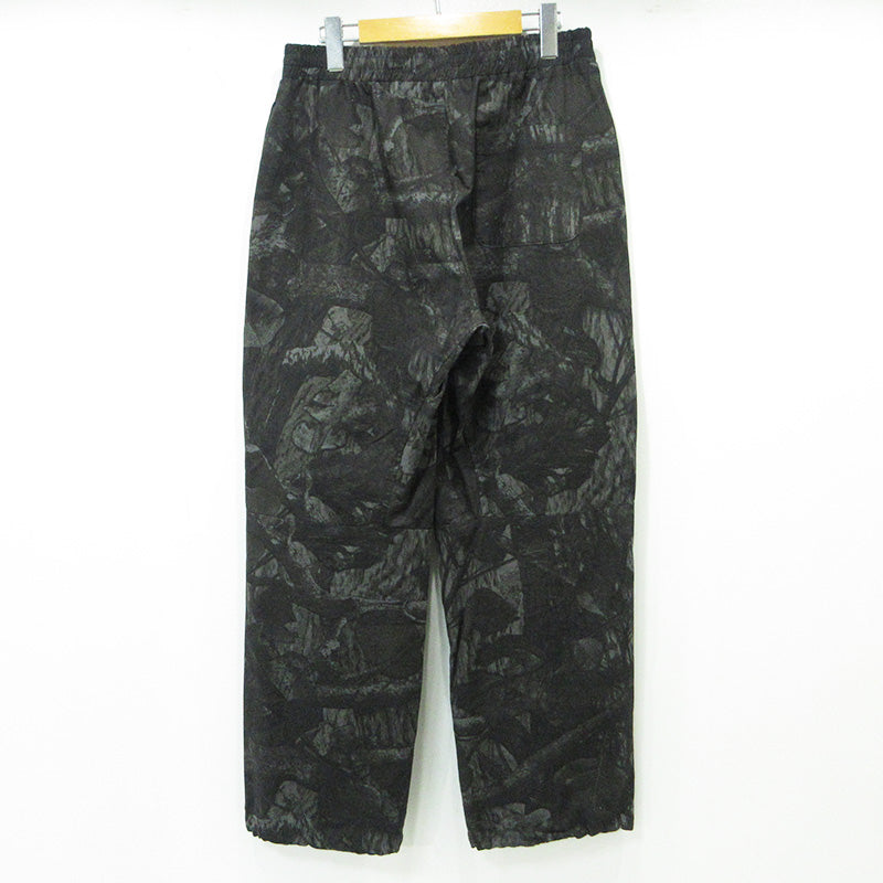 Private brand by S.F.S | プライベートブランドバイエスエフシー RIPSTOP REALTREE CAMO OPEN HEM PANTS リップストップリアルツリーカモオープンヘムパンツ 総柄イージーパンツ ベンチレーション パンツ ブラック系 チャコールグレー サイズ：FreeSize【三重本店】