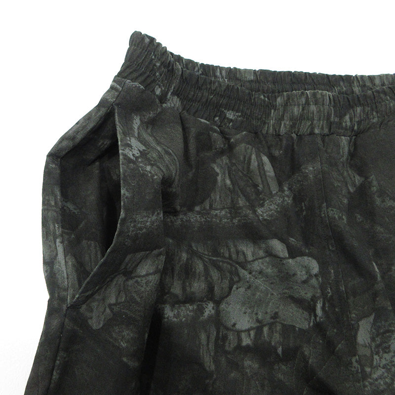 Private brand by S.F.S | プライベートブランドバイエスエフシー RIPSTOP REALTREE CAMO OPEN HEM PANTS リップストップリアルツリーカモオープンヘムパンツ 総柄イージーパンツ ベンチレーション パンツ ブラック系 チャコールグレー サイズ：FreeSize【三重本店】