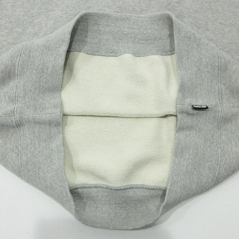 WACKOMARIA | ワコマリア MIDDLE WEIGHT CREW NECK SWEAT SHIRT ミドルウェイトクルーネックスウェットシャツ ロゴ刺繍 スウェット グレー サイズ：XL【三重本店】