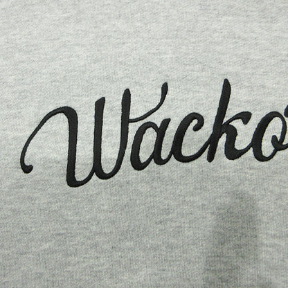 WACKOMARIA | ワコマリア MIDDLE WEIGHT CREW NECK SWEAT SHIRT ミドルウェイトクルーネックスウェットシャツ ロゴ刺繍 スウェット グレー サイズ：XL【三重本店】