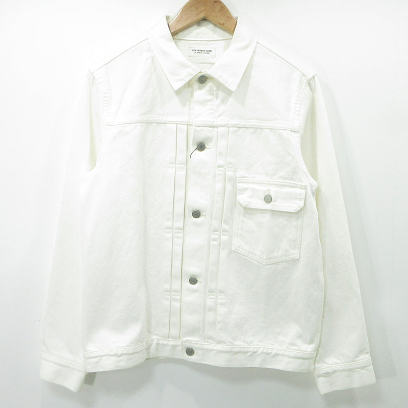 Ron Herman | ロンハーマン DENIM デニムジャケット Gジャン シンチバック デニム 4020400010 1836 ホワイト サイズ：S【三重本店】