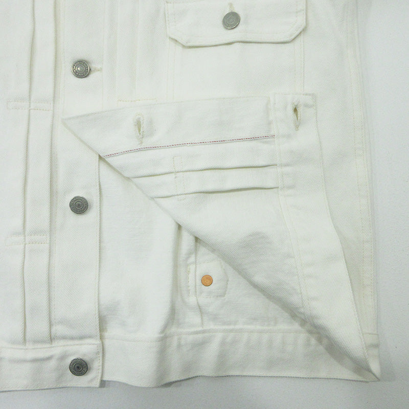 Ron Herman | ロンハーマン DENIM デニムジャケット Gジャン シンチバック デニム 4020400010 1836 ホワイト サイズ：S【三重本店】