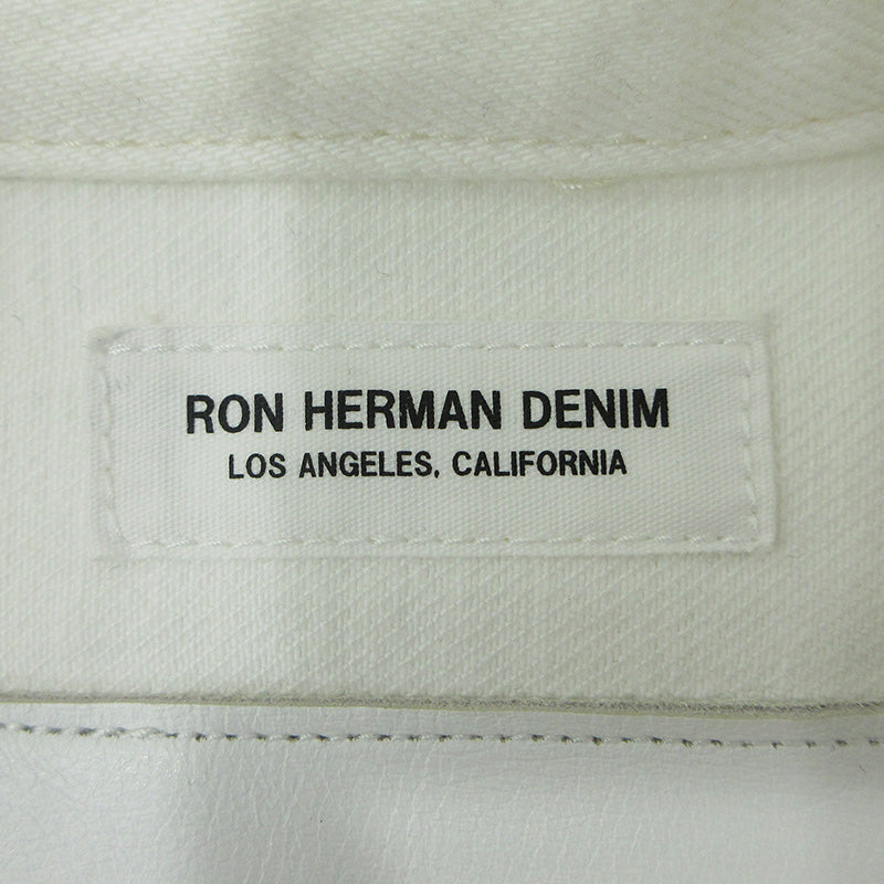 Ron Herman | ロンハーマン DENIM デニムジャケット Gジャン シンチバック デニム 4020400010 1836 ホワイト サイズ：S【三重本店】