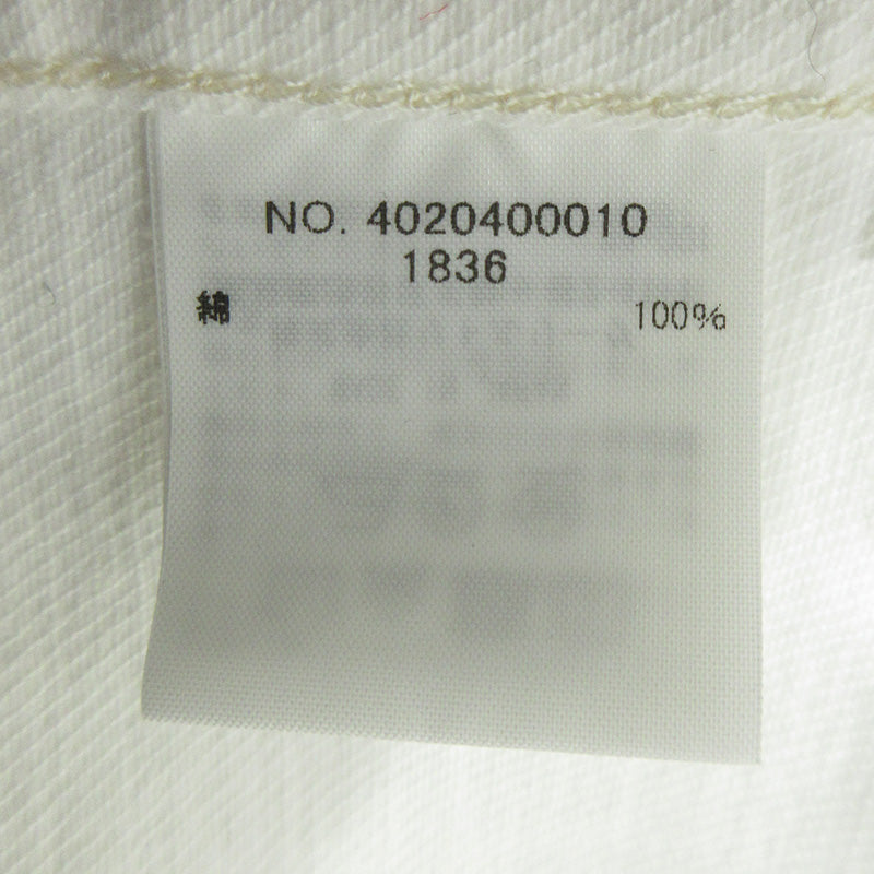 Ron Herman | ロンハーマン DENIM デニムジャケット Gジャン シンチバック デニム 4020400010 1836 ホワイト サイズ：S【三重本店】