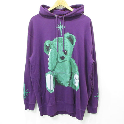 TRAVAS TOKYO | トラバストーキョー Pixel Bear Hoodie ピクセルベアーフーディ クマプリント長袖パーカー パーカー 1521400500 パープル サイズ：FreeSize【三重本店】