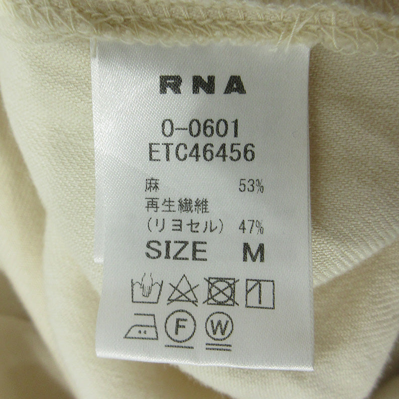 RNA | アールエヌエー リネンオールインワン ツナギ ツナギ 0-0601 ライトベージュ ホワイト系 アイボリー 生成り サイズ：M【三重本店】