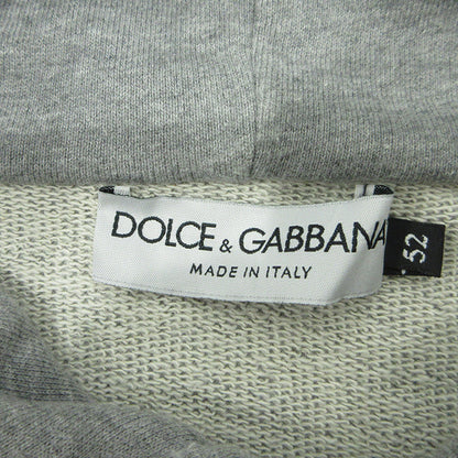 DOLCE & GABBANA | ドルチェアンドガッバーナ ロゴプリント長袖パーカー パーカー JZ G9AUST G7MM1B グレー サイズ：52【三重本店】