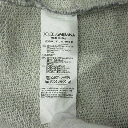 DOLCE & GABBANA | ドルチェアンドガッバーナ ロゴプリント長袖パーカー パーカー JZ G9AUST G7MM1B グレー サイズ：52【三重本店】