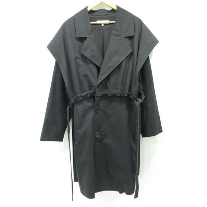 SASQUATCH fabrix | サスクワッチファブリックス POWER SHOULDER TRENCH COAT パワーショルダートレンチコート トレンチコート 20AW-JKL-003 ブラック サイズ：M【三重本店】