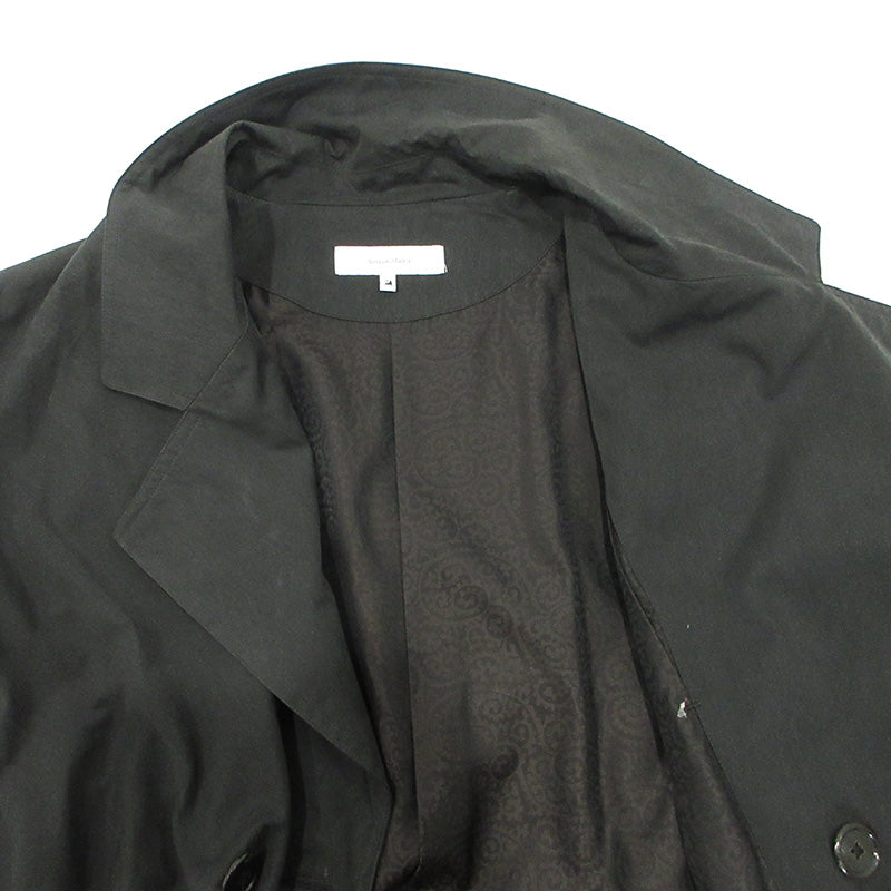 SASQUATCH fabrix | サスクワッチファブリックス POWER SHOULDER TRENCH COAT パワーショルダートレンチコート トレンチコート 20AW-JKL-003 ブラック サイズ：M【三重本店】