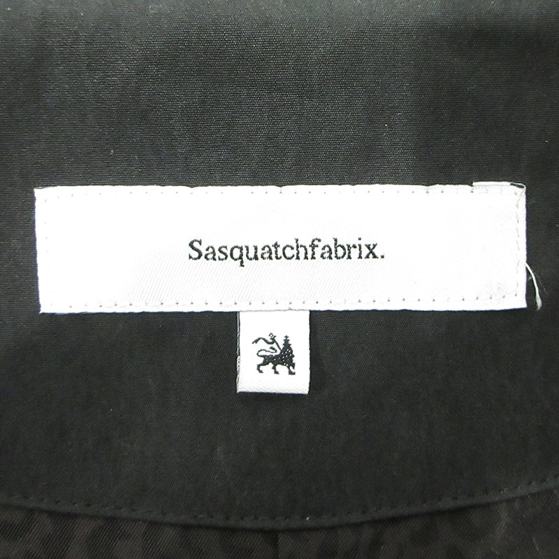 SASQUATCH fabrix | サスクワッチファブリックス POWER SHOULDER TRENCH COAT パワーショルダートレンチコート トレンチコート 20AW-JKL-003 ブラック サイズ：M【三重本店】