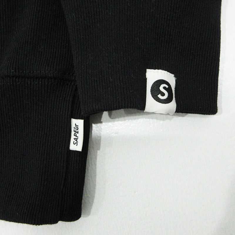 SAPEur | サプール × 浜田雅功 ハマダマサトシ MASATOSHI HAMADA HOODIE プリント長袖パーカー パーカー ブラック サイズ：XL【三重本店】