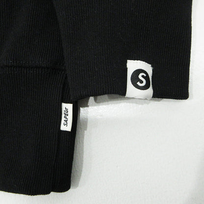 SAPEur | サプール × 浜田雅功 ハマダマサトシ MASATOSHI HAMADA HOODIE プリント長袖パーカー パーカー ブラック サイズ：XL【三重本店】