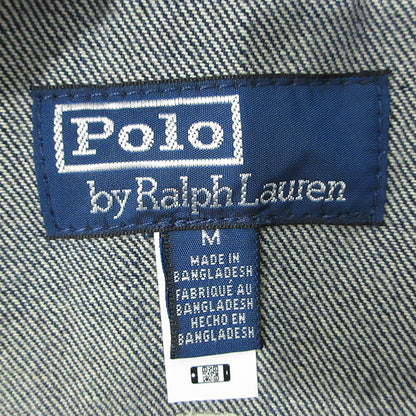 RALPH LAUREN | ラルフローレン × NY YANKEES ニューヨークヤンキース MLB デニムスタジャン ロゴワッペンデニムジャケット ブルゾン スタジャン ネイビー インディゴ サイズ：M【三重本店】