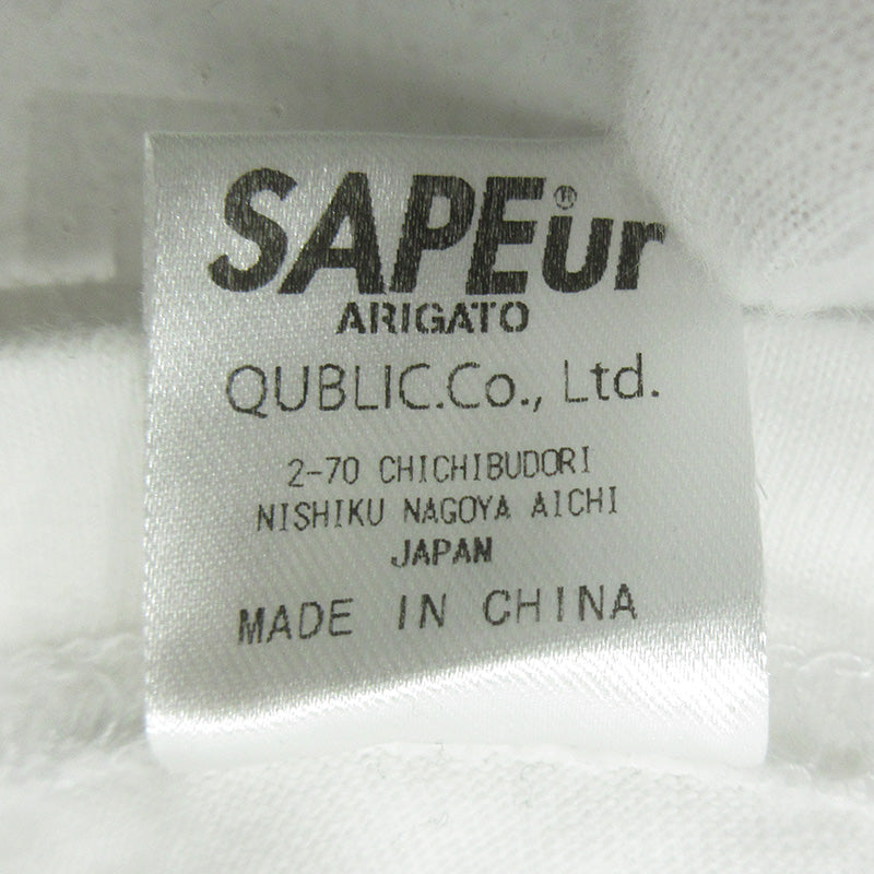 SAPEur | サプール CARGO SERVICE カーゴサービス ロッドマン プリント半袖Tシャツ 半袖Ｔシャツ ホワイト サイズ：不明【三重本店】