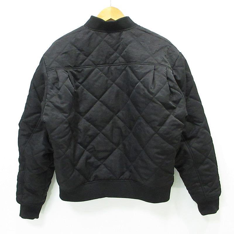 BLESS U | ブレスユー BU REVERSIBLE BOMBER JACKET リバーシブルボンバージャケット ロゴ刺繍中綿ジャケット ミリタリージャケット BU0181 ブラック×オレンジ サイズ：L【三重本店】