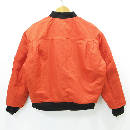 BLESS U | ブレスユー BU REVERSIBLE BOMBER JACKET リバーシブルボンバージャケット ロゴ刺繍中綿ジャケット ミリタリージャケット BU0181 ブラック×オレンジ サイズ：L【三重本店】