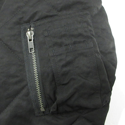 BLESS U | ブレスユー BU REVERSIBLE BOMBER JACKET リバーシブルボンバージャケット ロゴ刺繍中綿ジャケット ミリタリージャケット BU0181 ブラック×オレンジ サイズ：L【三重本店】