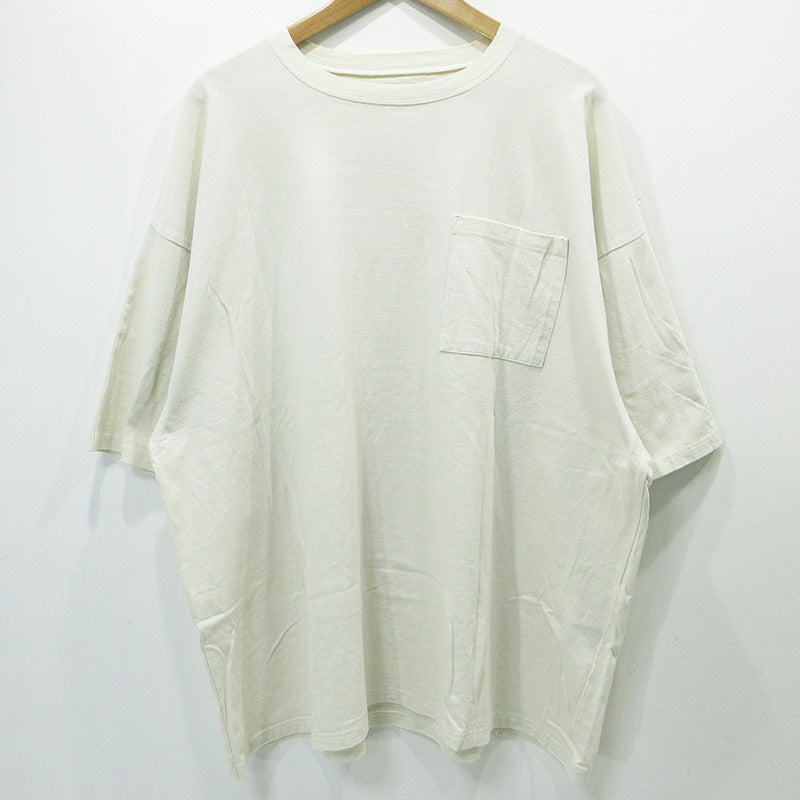 KAPITAL | キャピタル 天竺2TONE BONE TEE ２トーンボーンTシャツ 骨プリント半袖Tシャツ 胸ポケット 半袖Ｔシャツ EK-1112 ライトベージュ アイボリー サイズ：FreeSize【三重本店】