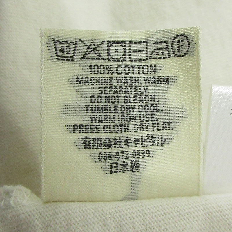KAPITAL | キャピタル 天竺2TONE BONE TEE ２トーンボーンTシャツ 骨プリント半袖Tシャツ 胸ポケット 半袖Ｔシャツ EK-1112 ライトベージュ アイボリー サイズ：FreeSize【三重本店】