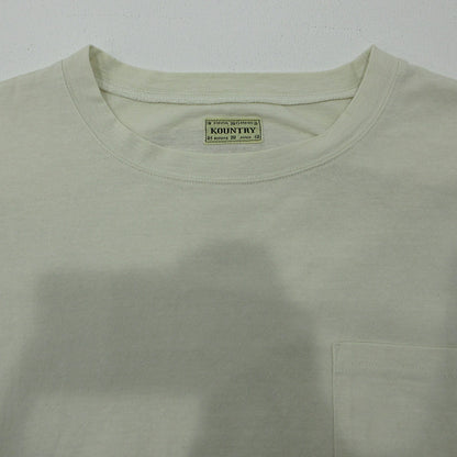 KAPITAL | キャピタル 天竺2TONE BONE TEE ２トーンボーンTシャツ 骨プリント半袖Tシャツ 胸ポケット 半袖Ｔシャツ EK-1112 ライトベージュ アイボリー サイズ：FreeSize【三重本店】