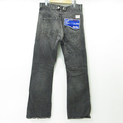 DAIRIKU | ダイリク NORTHERN SOUL FLARE DENIM PANTS ノーザンソウルフレアデニムパンツ 23AW USED加工ロゴワッペンボタンフライデニムパンツ ダメージ加工 デニムパンツ 23AW D-6 グレー ブラック系 サイズ：31【三重本店】