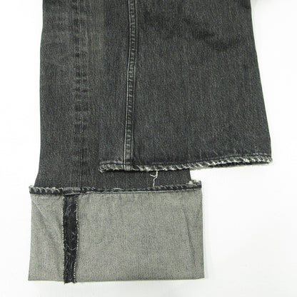 DAIRIKU | ダイリク NORTHERN SOUL FLARE DENIM PANTS ノーザンソウルフレアデニムパンツ 23AW USED加工ロゴワッペンボタンフライデニムパンツ ダメージ加工 デニムパンツ 23AW D-6 グレー ブラック系 サイズ：31【三重本店】