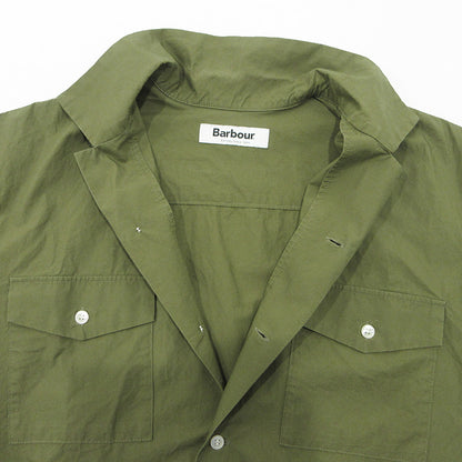 Barbour | バーブァー オープンカラーダブルポケット半袖シャツ 開襟 半袖シャツ 1901010 カーキグリーン サイズ：不明【三重本店】