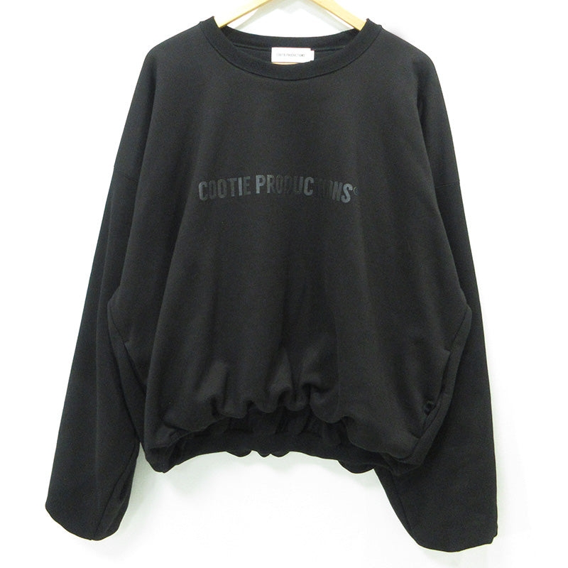 COOTIE | クーティー SWALLOW RIB SWEAT CREW スワローリブスウェットクルー 25ss ロゴプリント長袖スウェットシャツ スウェット CTE-25A338 ブラック サイズ：L【三重本店】