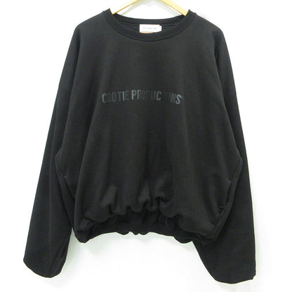 COOTIE | クーティー SWALLOW RIB SWEAT CREW スワローリブスウェットクルー 25ss ロゴプリント長袖スウェットシャツ スウェット CTE-25A338 ブラック サイズ：L【三重本店】